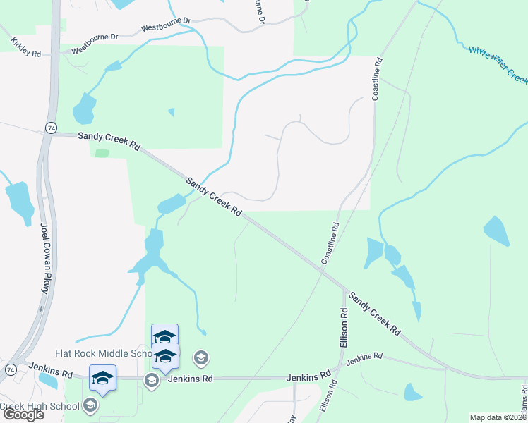map of restaurants, bars, coffee shops, grocery stores, and more near 115 Waltham Way in Fayetteville
