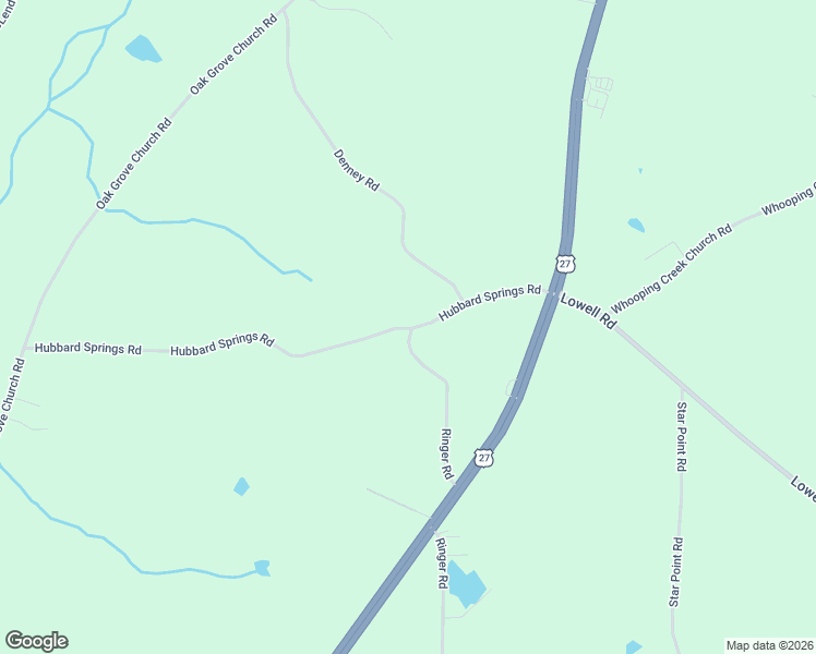 map of restaurants, bars, coffee shops, grocery stores, and more near 153 Hubbard Springs Road in Carrollton