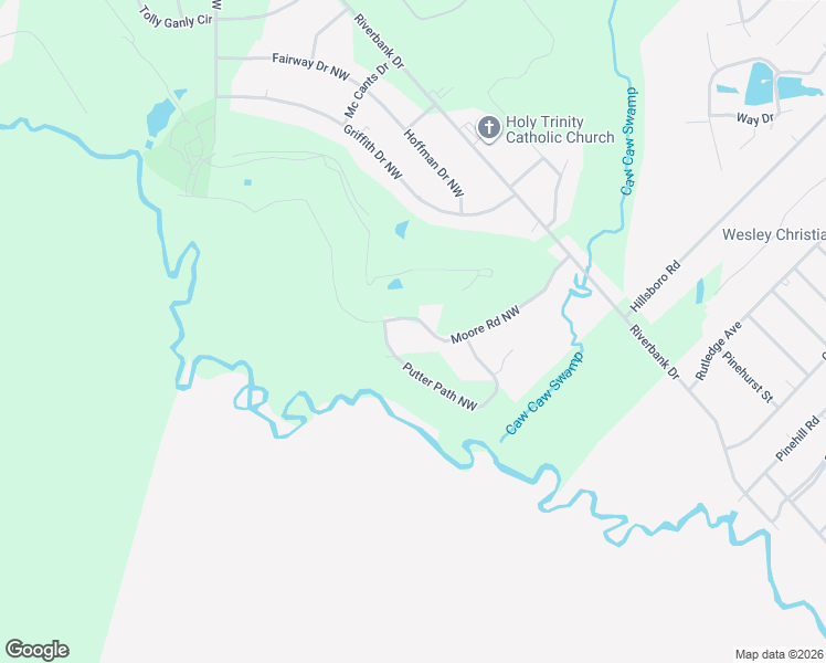 map of restaurants, bars, coffee shops, grocery stores, and more near 1175 Moore Road Northwest in Orangeburg