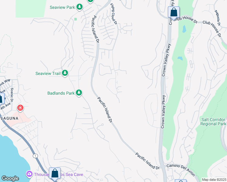 map of restaurants, bars, coffee shops, grocery stores, and more near 31592 Crystal Sands Drive in Laguna Niguel