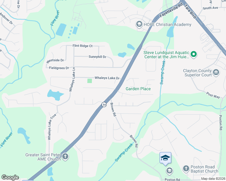 map of restaurants, bars, coffee shops, grocery stores, and more near 613 Cypress Estates Cove in Jonesboro