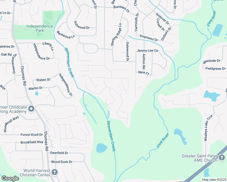 map of restaurants, bars, coffee shops, grocery stores, and more near 170 Inverness Trace in Riverdale