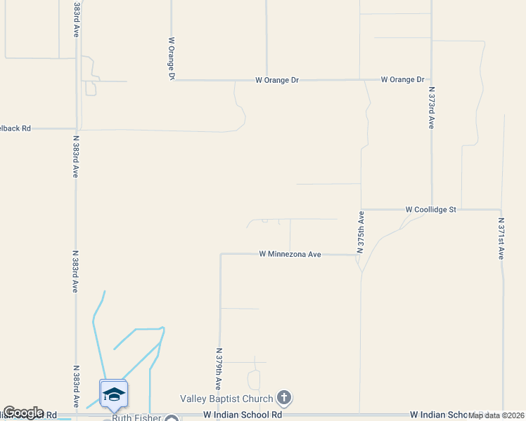 map of restaurants, bars, coffee shops, grocery stores, and more near 37810 West Coolidge Avenue in Tonopah
