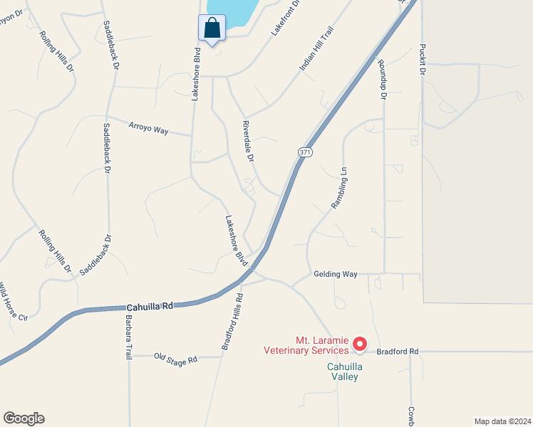 map of restaurants, bars, coffee shops, grocery stores, and more near Meadowview Way in Lake Riverside