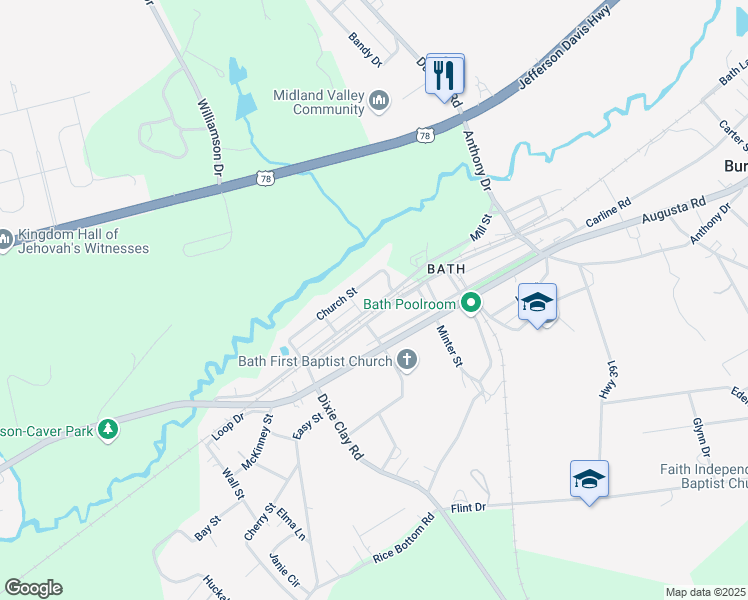 map of restaurants, bars, coffee shops, grocery stores, and more near 126 Front Street in Warrenville