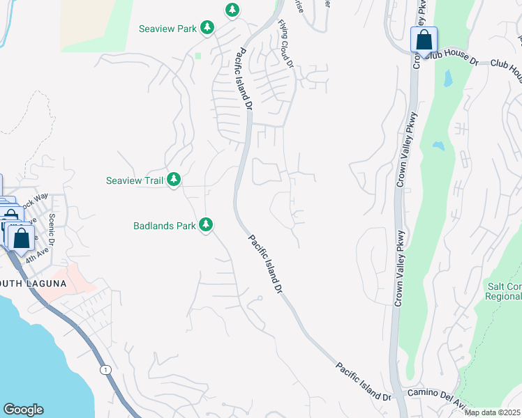map of restaurants, bars, coffee shops, grocery stores, and more near 31561 Crystal Sands Drive in Laguna Niguel