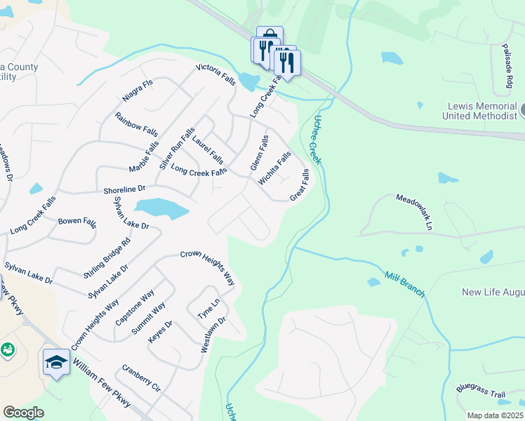 map of restaurants, bars, coffee shops, grocery stores, and more near 514 Ernestine FLS in Grovetown