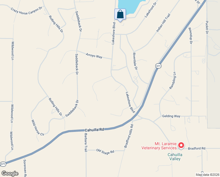 map of restaurants, bars, coffee shops, grocery stores, and more near Thoroughbred Court in Riverside County