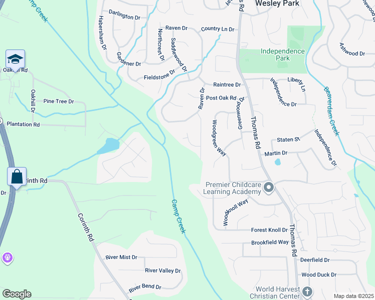 map of restaurants, bars, coffee shops, grocery stores, and more near 9181 Welch Court in Jonesboro