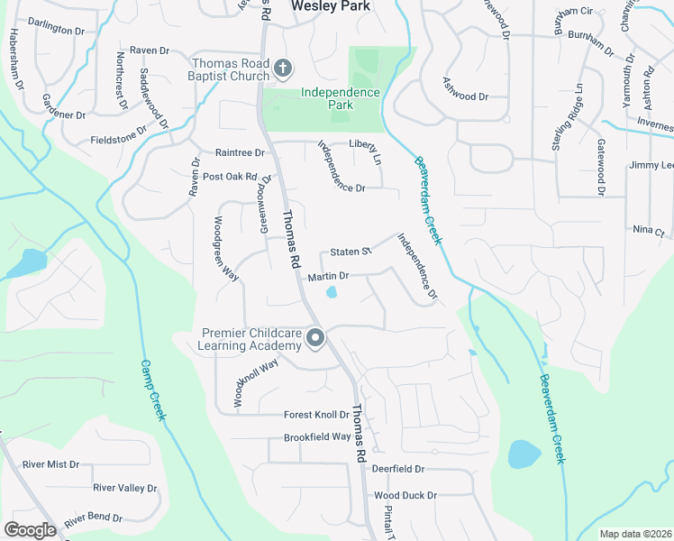 map of restaurants, bars, coffee shops, grocery stores, and more near 411 Martin Drive in Jonesboro