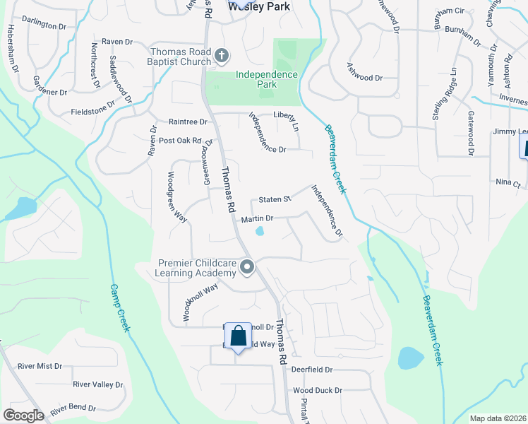 map of restaurants, bars, coffee shops, grocery stores, and more near 411 Martin Drive in Jonesboro