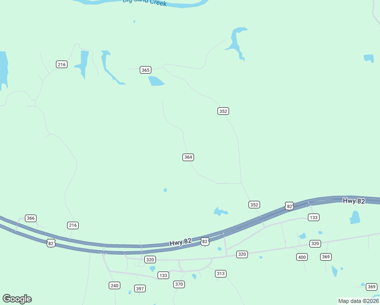 map of restaurants, bars, coffee shops, grocery stores, and more near 514 County Road 352 in Greenwood