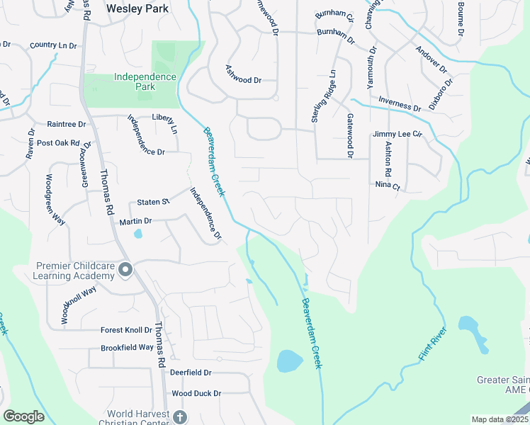 map of restaurants, bars, coffee shops, grocery stores, and more near 9161 Fairway Court in Riverdale