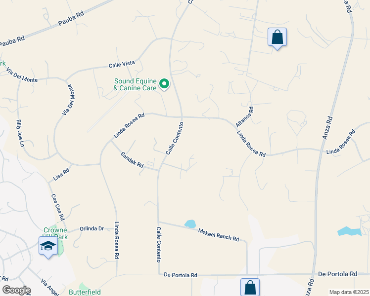 map of restaurants, bars, coffee shops, grocery stores, and more near 34210 Calle Sereno in Temecula