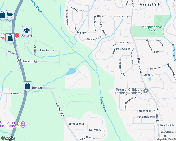 map of restaurants, bars, coffee shops, grocery stores, and more near 757 Carter Road in Jonesboro