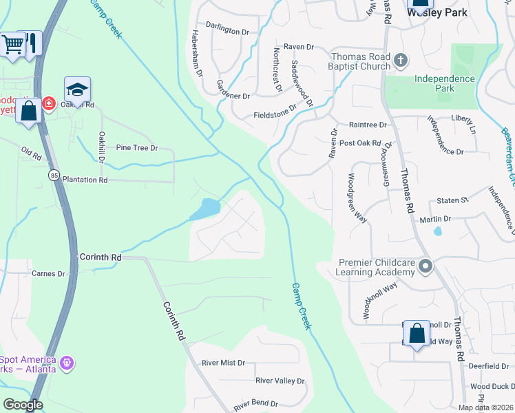 map of restaurants, bars, coffee shops, grocery stores, and more near 757 Carter Road in Jonesboro