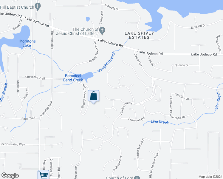 map of restaurants, bars, coffee shops, grocery stores, and more near 9145 Retreat Pass in Jonesboro