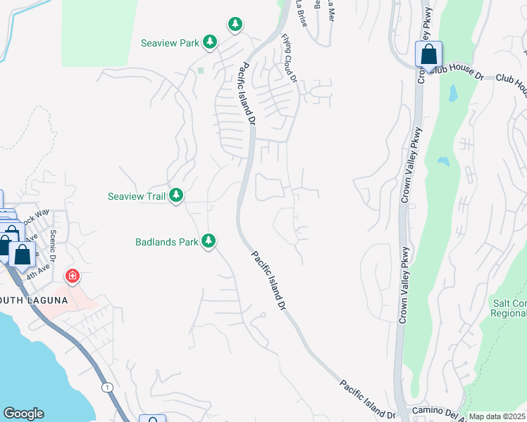 map of restaurants, bars, coffee shops, grocery stores, and more near 31511 Crystal Sands Drive in Laguna Niguel
