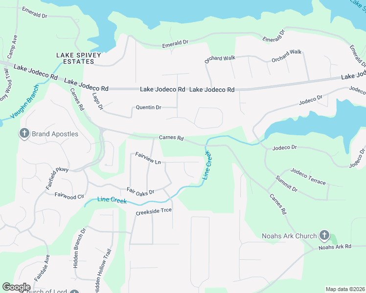 map of restaurants, bars, coffee shops, grocery stores, and more near 2579 Carnes Road in Jonesboro