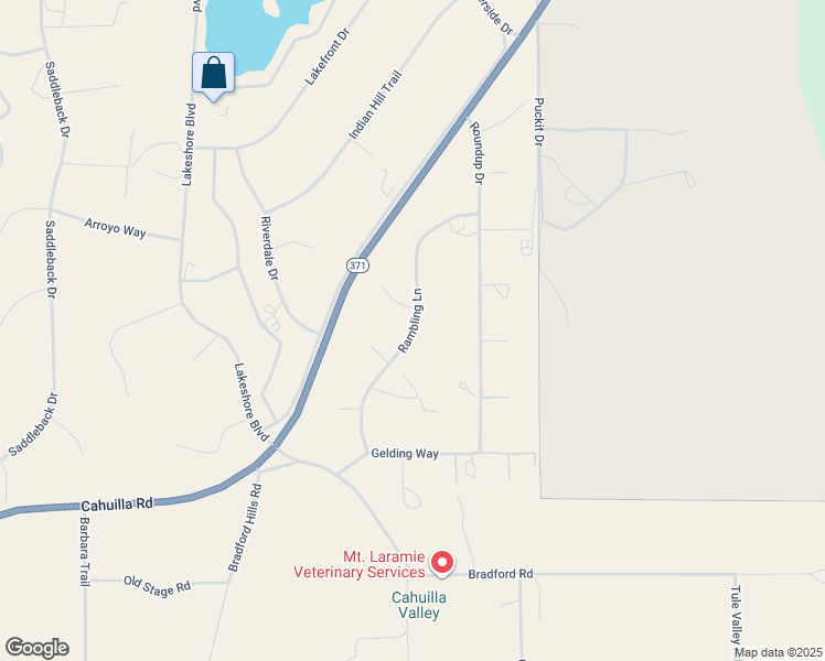 map of restaurants, bars, coffee shops, grocery stores, and more near Rambling Lane in Riverside County