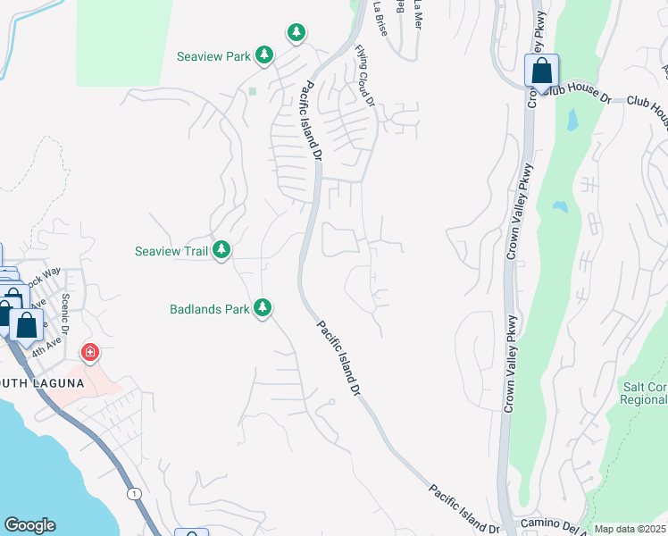 map of restaurants, bars, coffee shops, grocery stores, and more near 31511 Crystal Sands Drive in Laguna Niguel