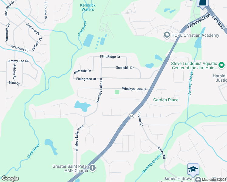 map of restaurants, bars, coffee shops, grocery stores, and more near 493 Whaleys Lake Drive in Jonesboro