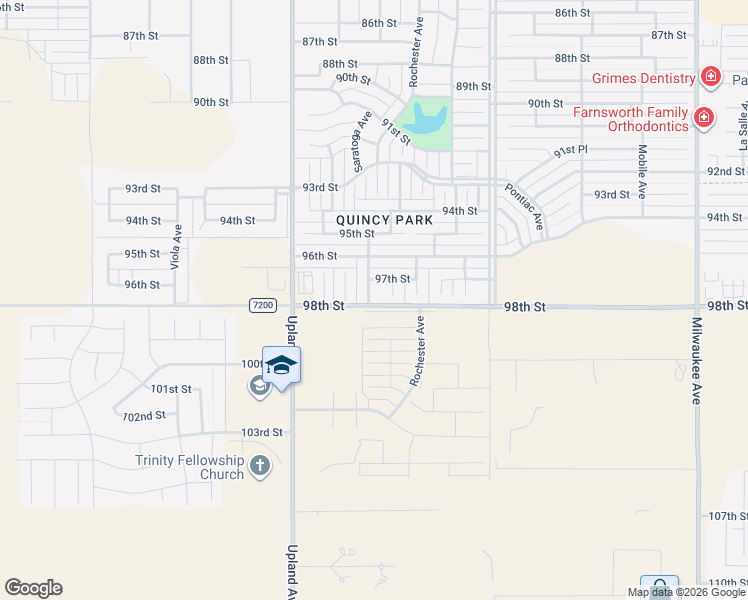 map of restaurants, bars, coffee shops, grocery stores, and more near 9709 Ross Avenue in Lubbock