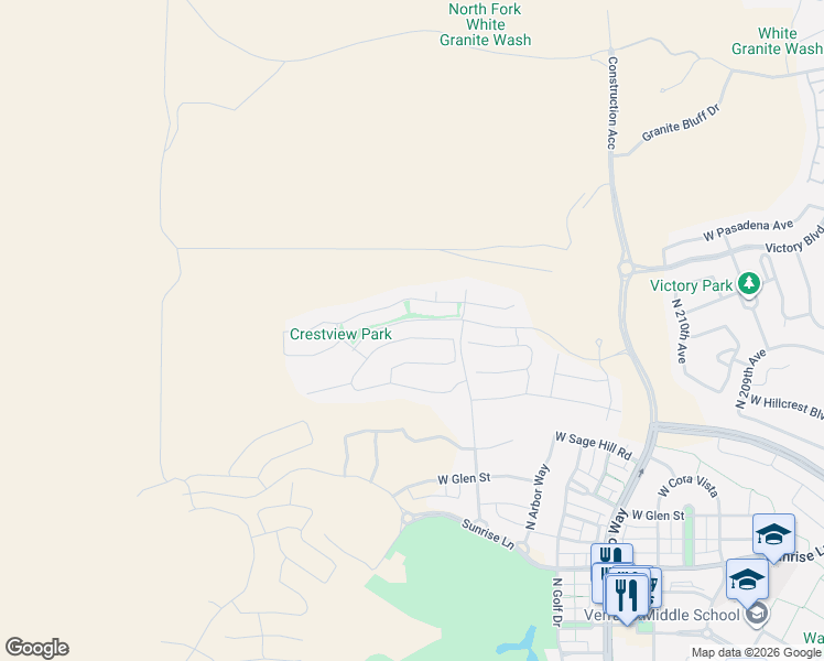 map of restaurants, bars, coffee shops, grocery stores, and more near in Buckeye