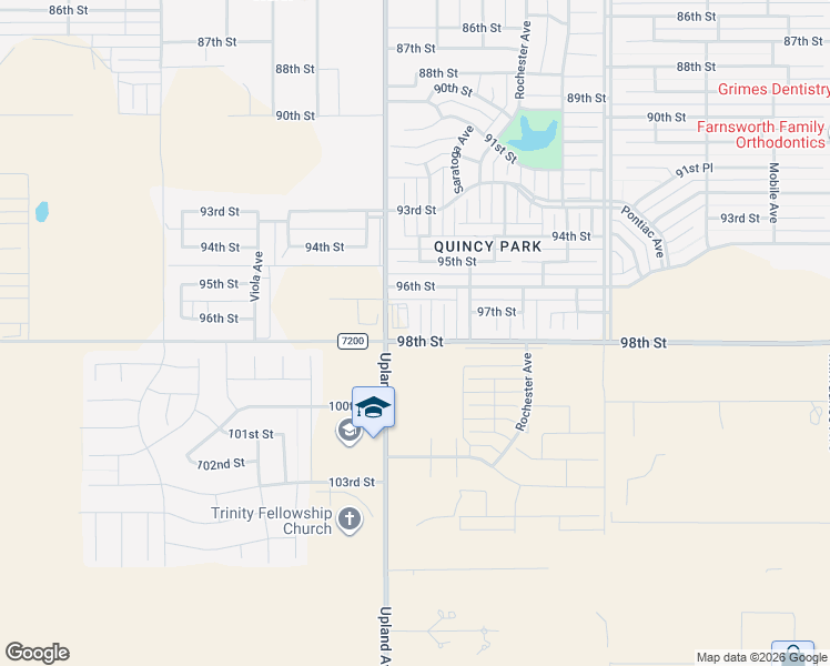 map of restaurants, bars, coffee shops, grocery stores, and more near 9715 Trenton Avenue in Lubbock