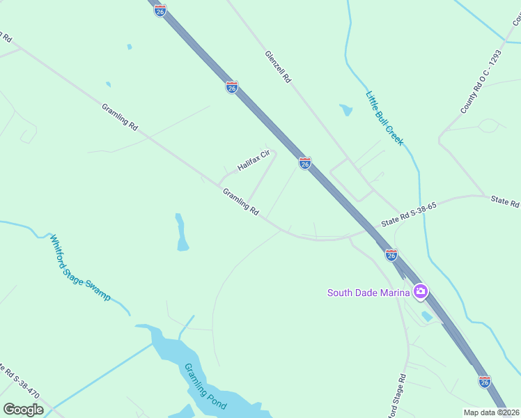 map of restaurants, bars, coffee shops, grocery stores, and more near 2008 Gramling Road in Orangeburg