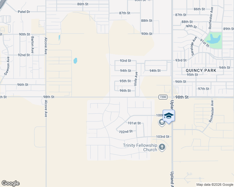 map of restaurants, bars, coffee shops, grocery stores, and more near 7415 96th Street in Lubbock