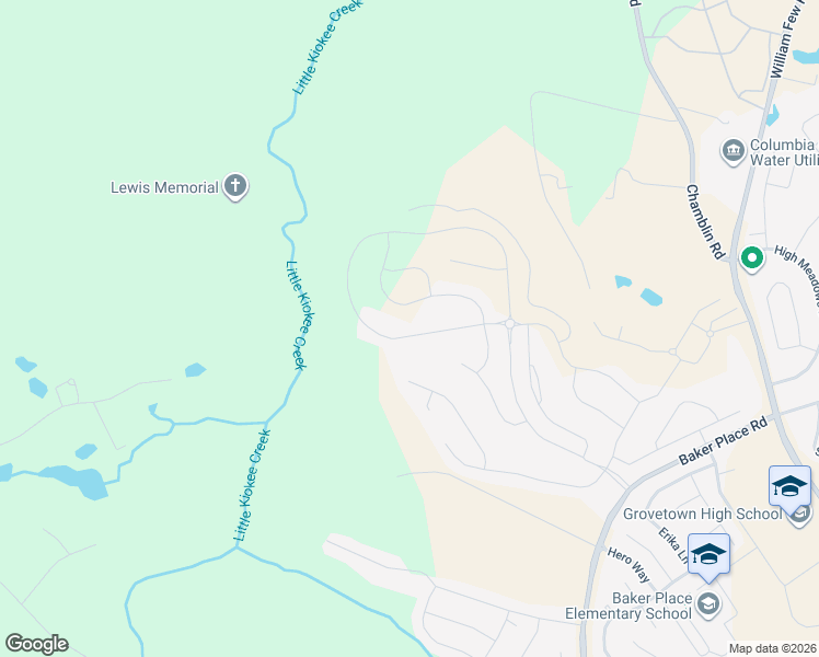 map of restaurants, bars, coffee shops, grocery stores, and more near 264 Dublin Loop in Grovetown