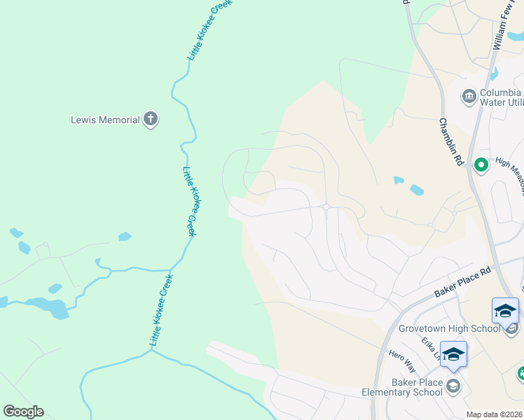 map of restaurants, bars, coffee shops, grocery stores, and more near 264 Dublin Loop in Grovetown