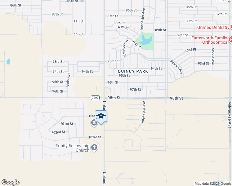 map of restaurants, bars, coffee shops, grocery stores, and more near 9715 Trenton Avenue in Lubbock