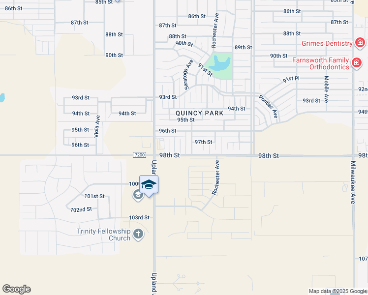 map of restaurants, bars, coffee shops, grocery stores, and more near 9710 Ross Avenue in Lubbock
