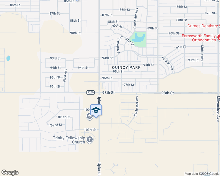 map of restaurants, bars, coffee shops, grocery stores, and more near 9715 Trenton Avenue in Lubbock