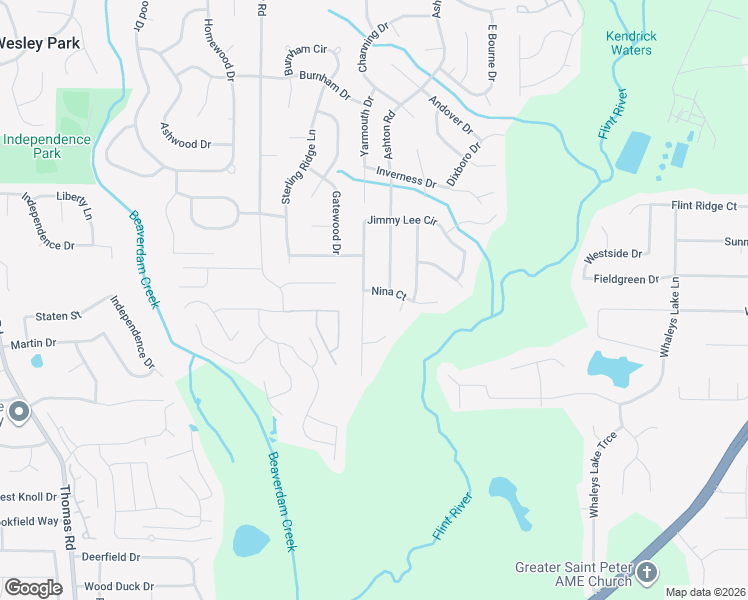 map of restaurants, bars, coffee shops, grocery stores, and more near 33 Nina Court in Jonesboro