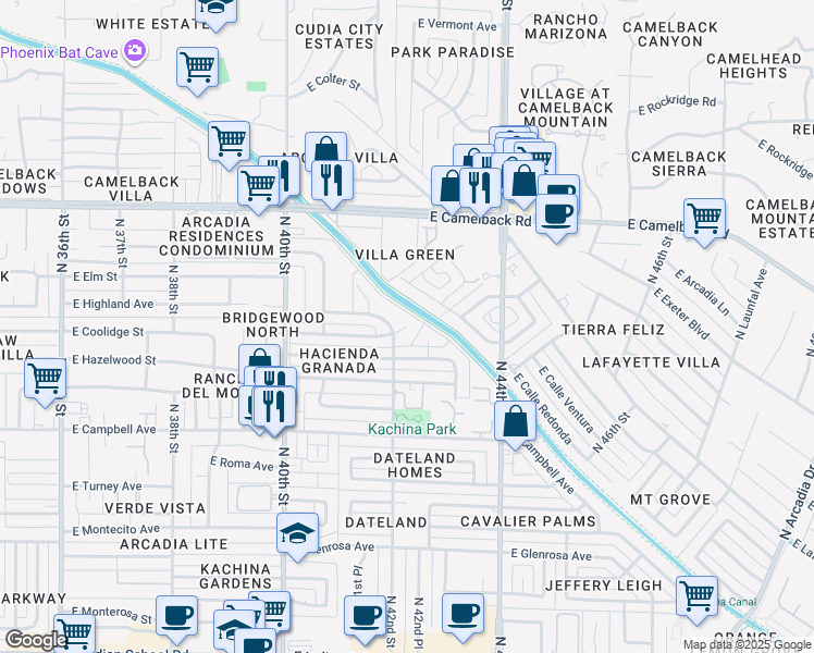 5185 East Coolidge Street, Phoenix AZ Walk Score