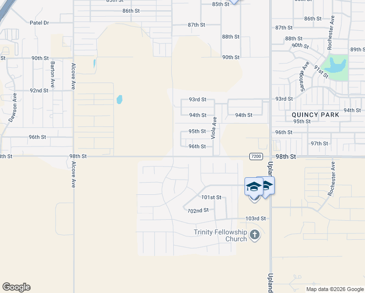 map of restaurants, bars, coffee shops, grocery stores, and more near 7415 96th Street in Lubbock