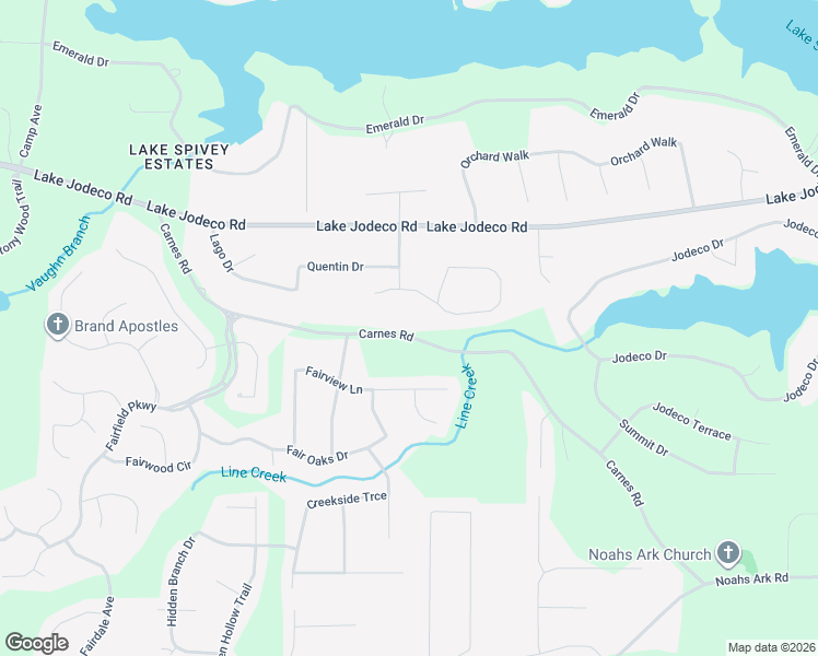 map of restaurants, bars, coffee shops, grocery stores, and more near 2579 Carnes Road in Jonesboro