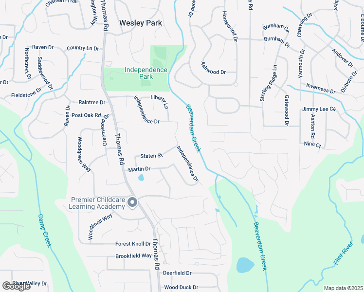 map of restaurants, bars, coffee shops, grocery stores, and more near 285 Independence Drive in Jonesboro