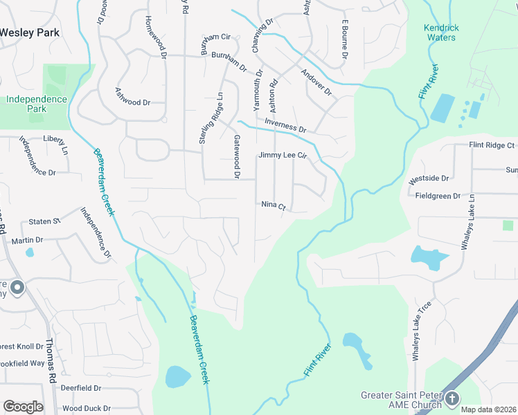 map of restaurants, bars, coffee shops, grocery stores, and more near 25 Nina Court in Jonesboro