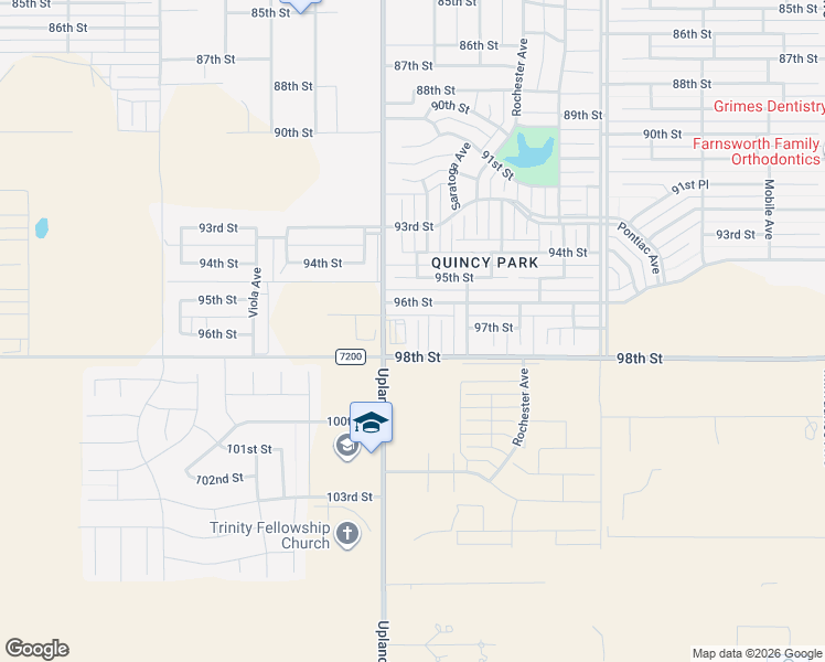 map of restaurants, bars, coffee shops, grocery stores, and more near 9715 Trenton Avenue in Lubbock