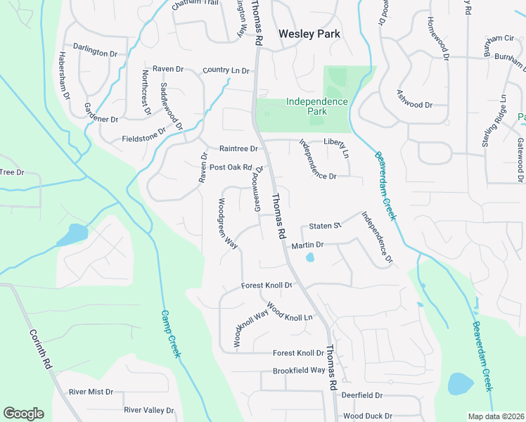 map of restaurants, bars, coffee shops, grocery stores, and more near 9151 Woodhill Lane in Jonesboro
