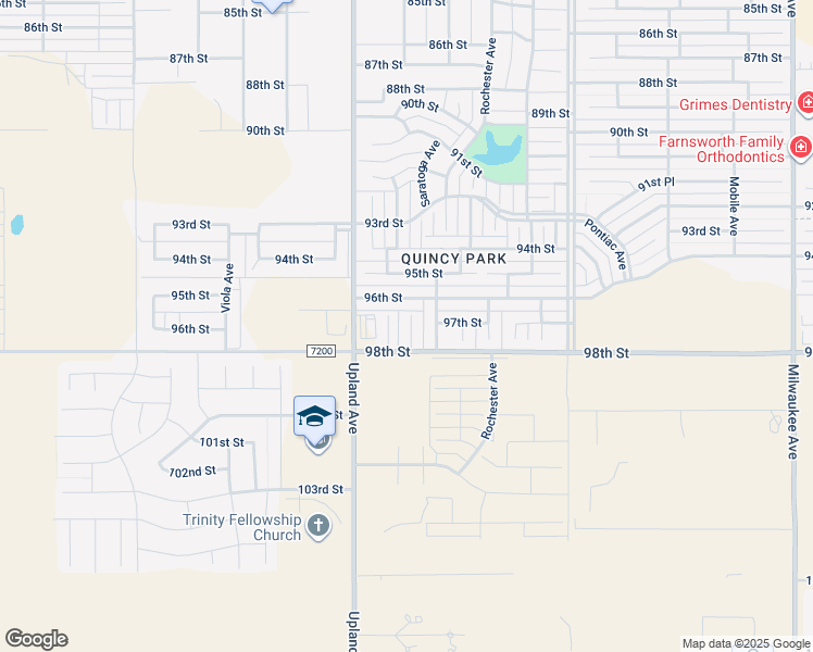 map of restaurants, bars, coffee shops, grocery stores, and more near 9715 Trenton Avenue in Lubbock
