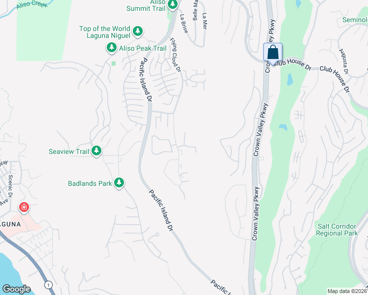 map of restaurants, bars, coffee shops, grocery stores, and more near 31472 Flying Cloud Drive in Laguna Niguel