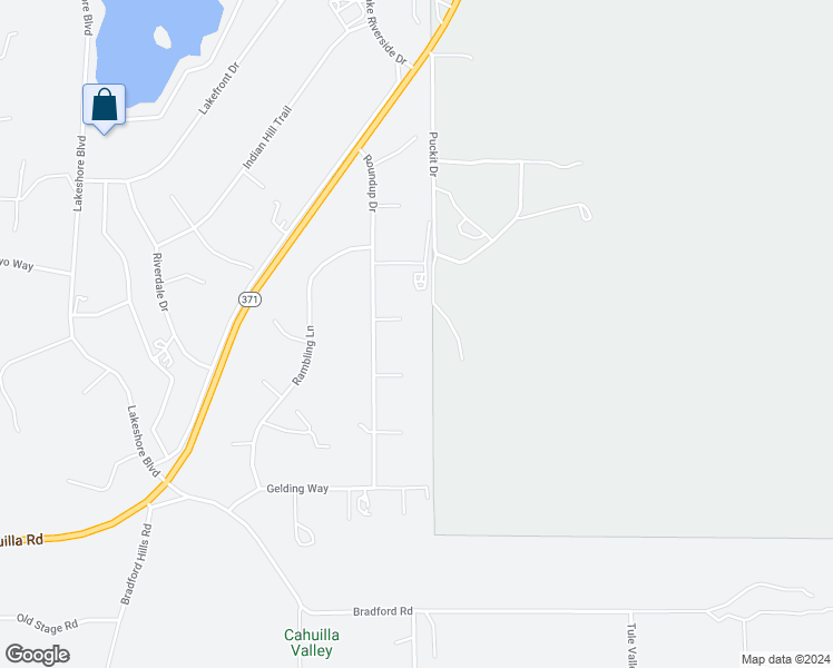 map of restaurants, bars, coffee shops, grocery stores, and more near 49950 Pawnee Court in Aguanga