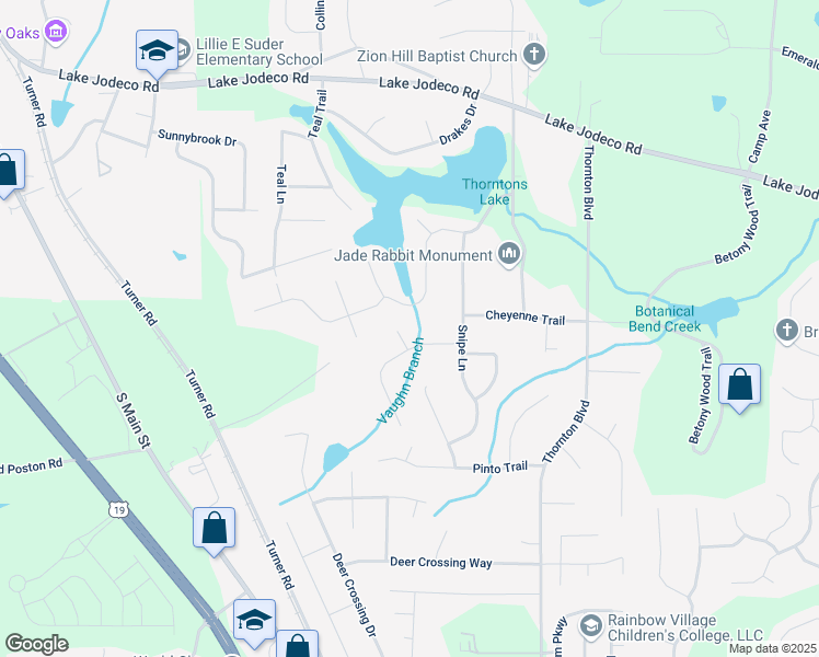 map of restaurants, bars, coffee shops, grocery stores, and more near 9124 Ogala Court in Jonesboro