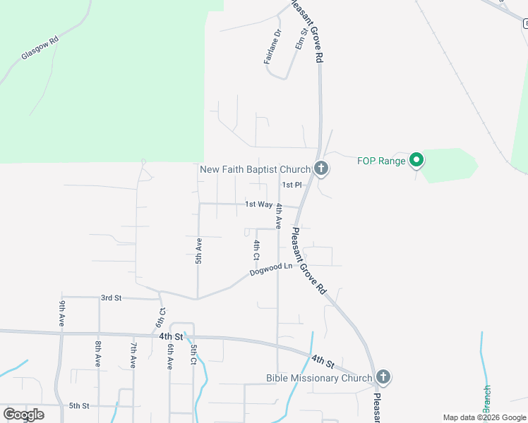map of restaurants, bars, coffee shops, grocery stores, and more near 416 2nd Street in Pleasant Grove