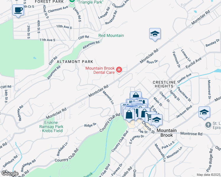 map of restaurants, bars, coffee shops, grocery stores, and more near 102 Calton Road in Birmingham